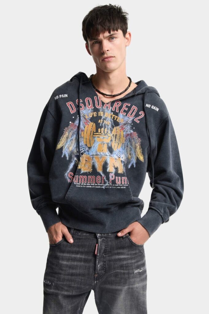 Rock Wash Long & Lean Fit-hettegenser