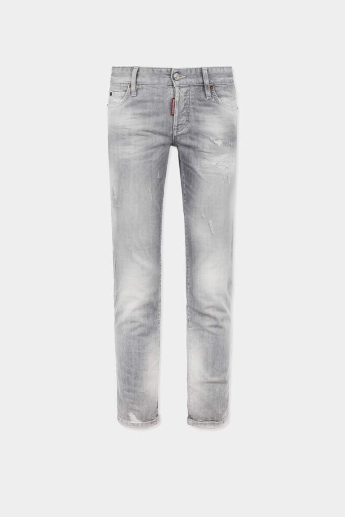 Skinny jeans i børstet gråvask