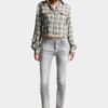 Skinny jeans i børstet gråvask