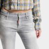 Skinny jeans i børstet gråvask