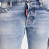 Skinny jeans med lys diagonalvask