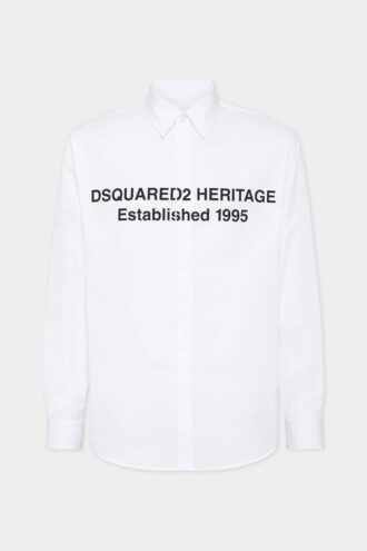 Skjorte med trykt Heritage-logo