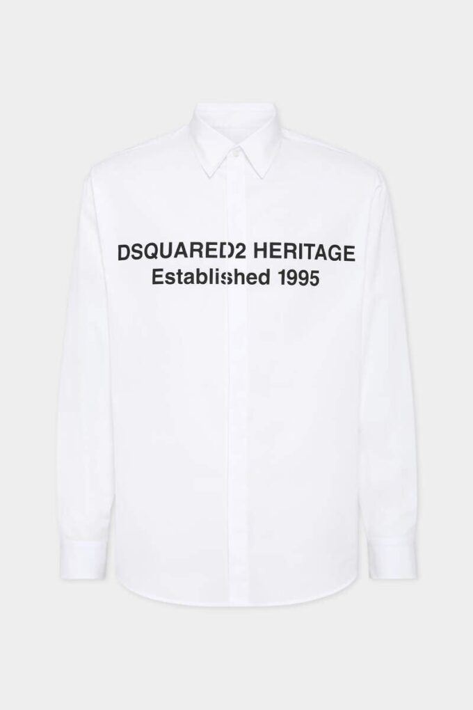Skjorte med trykt Heritage-logo