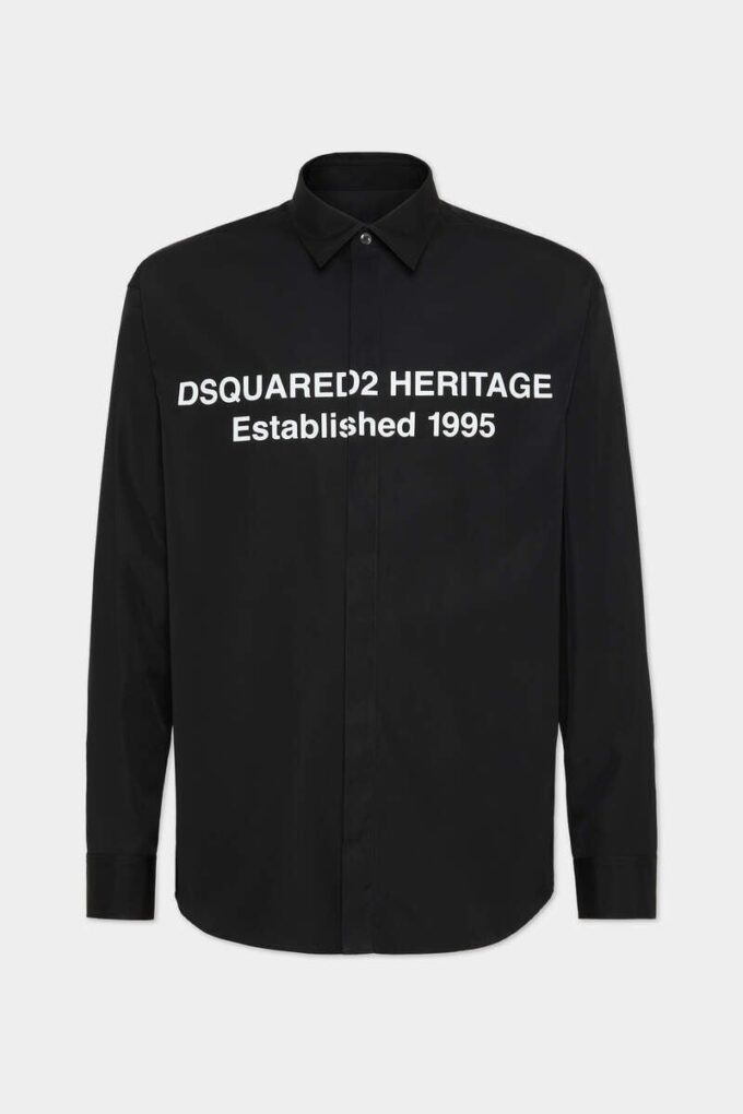 Skjorte med trykt Heritage-logo