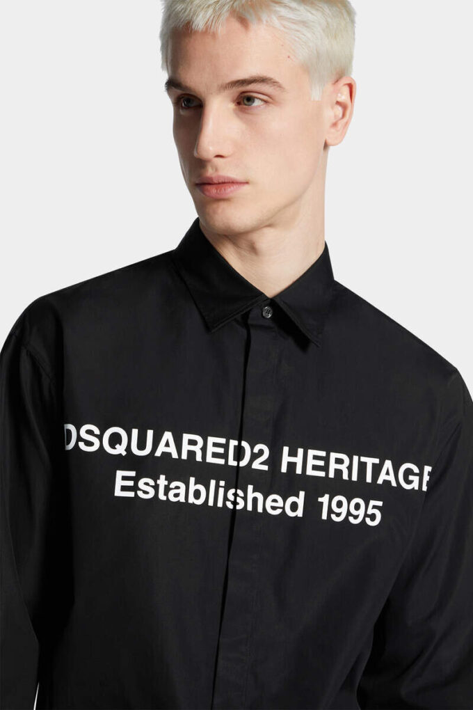 Skjorte med trykt Heritage-logo