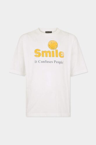 Smiley X D2 Dyed and Destroyed T-skjorte med løs passform