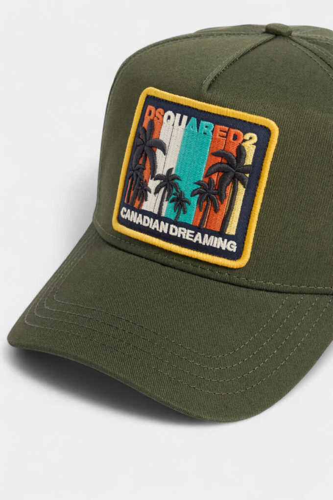Sommer-baseballcap med vintage-merke