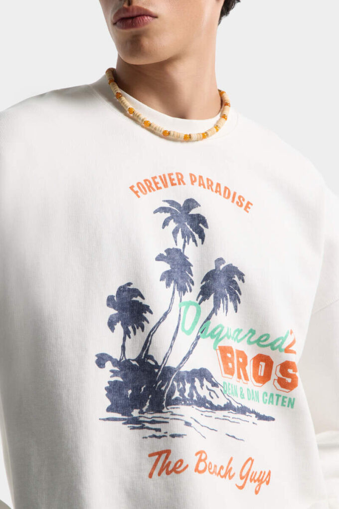 Sommer Vintage Relax Fit Rundhals