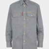 Stripet denimskjorte i kanadisk vintage-stil