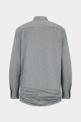 Stripet denimskjorte i kanadisk vintage-stil