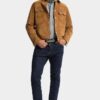 Stripet denimskjorte i kanadisk vintage-stil