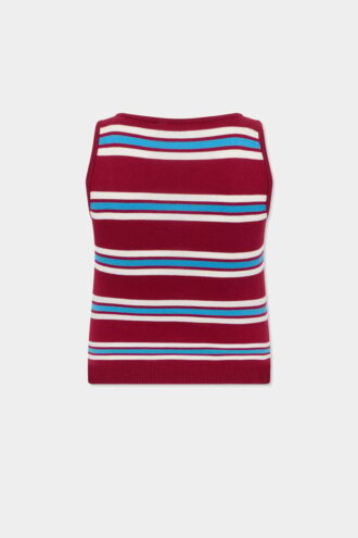 Stripet strikket tank-top