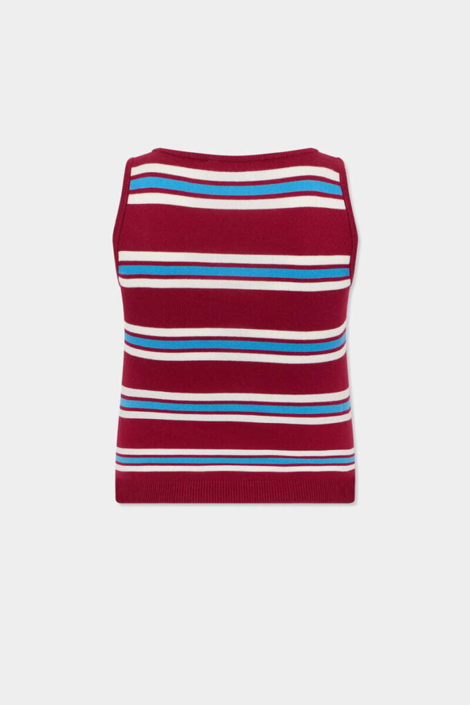 Stripet strikket tank-top Stripet strikket tank-top