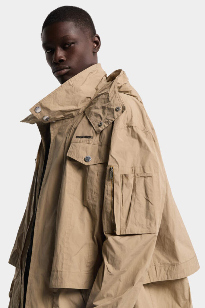 Superlett parkas med lag