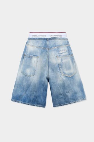 Surfeshorts med lys vask