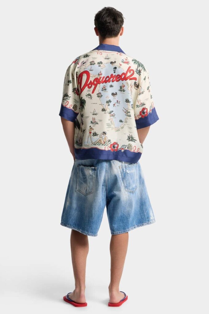 Surfeshorts med lys vask