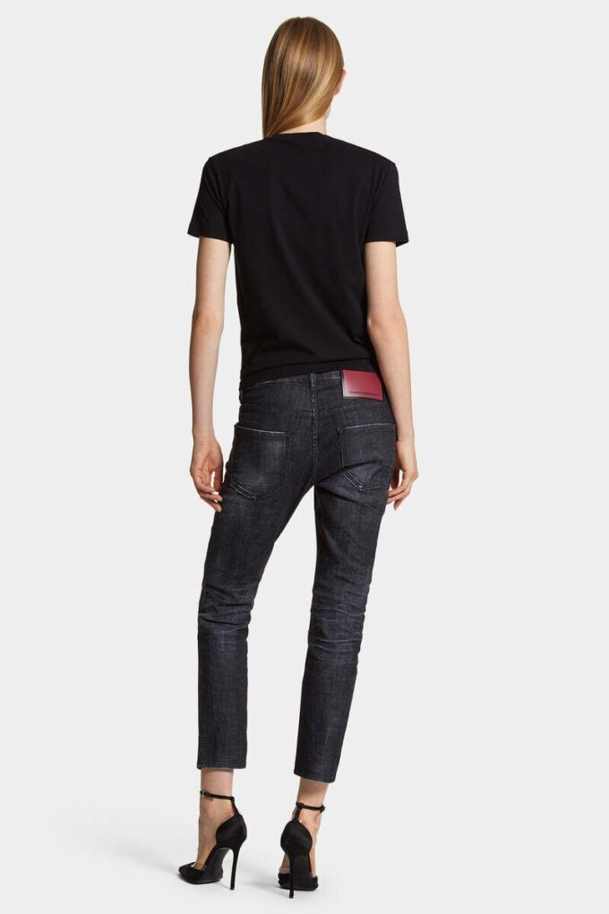 Svarte Easy Wash Cool Girl-Jeans Svarte Easy Wash Cool Girl-Jeans