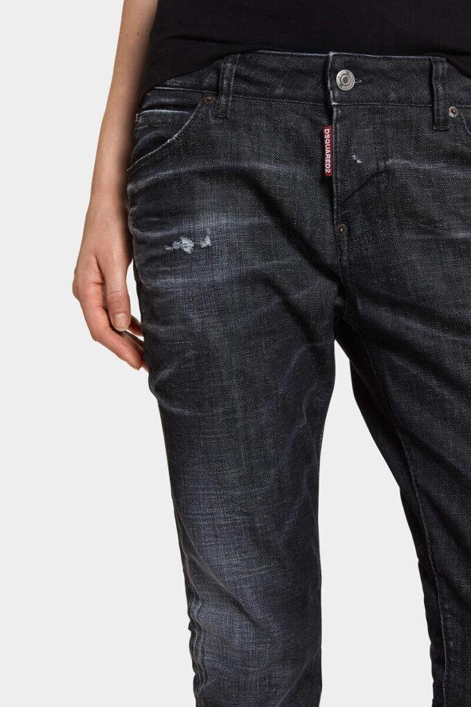 Svarte Easy Wash Cool Girl-Jeans Svarte Easy Wash Cool Girl-Jeans