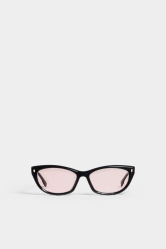 Svarte Hype Pink solbriller