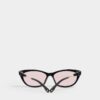 Svarte Hype Pink solbriller