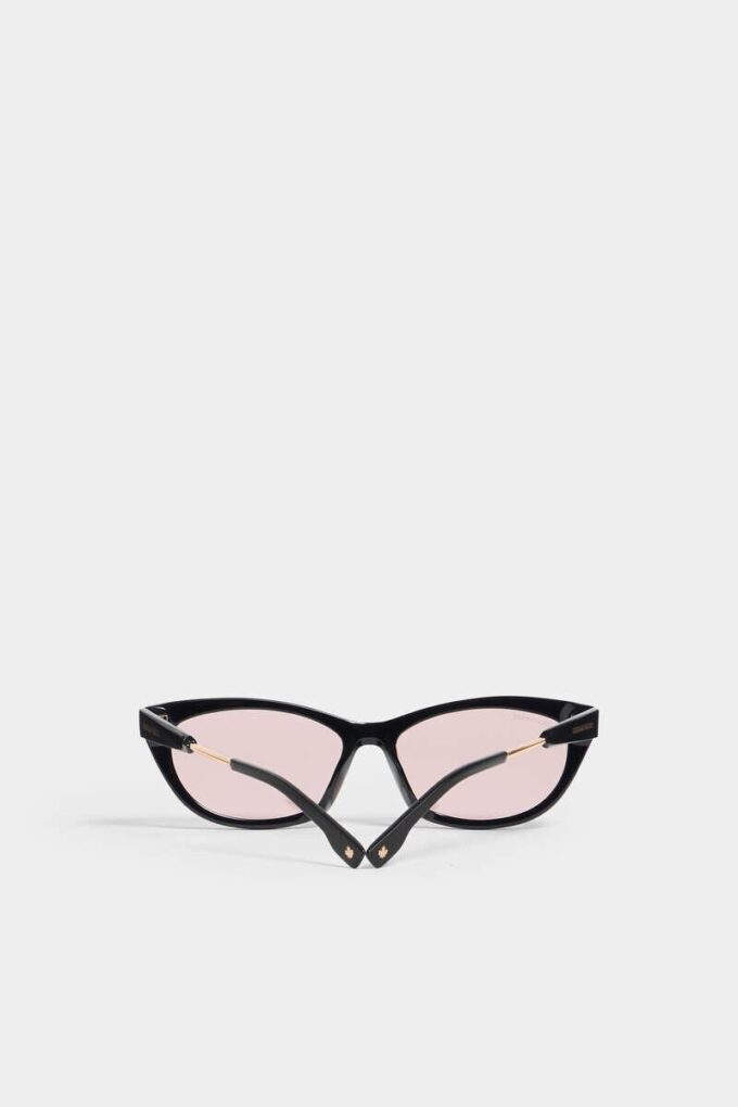 Svarte Hype Pink solbriller