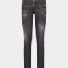 Svarte, lettvaskbare Jennifer-Jeans med middels høy midje