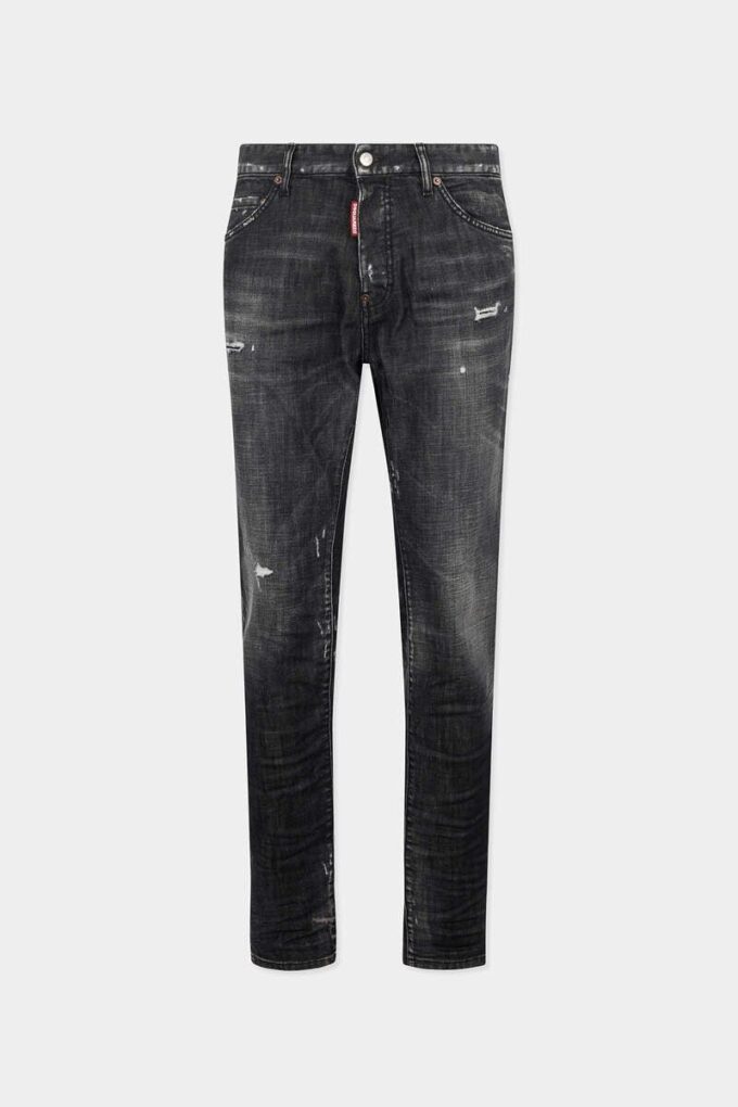 Svarte Teddy-jeans med tåkvask Svarte Teddy-jeans med tåkvask