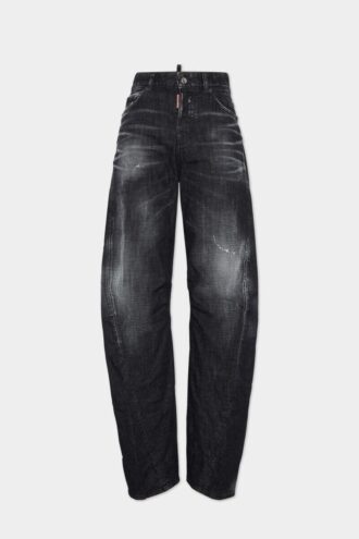 Svartvaskede D2 Twisted-Jeans