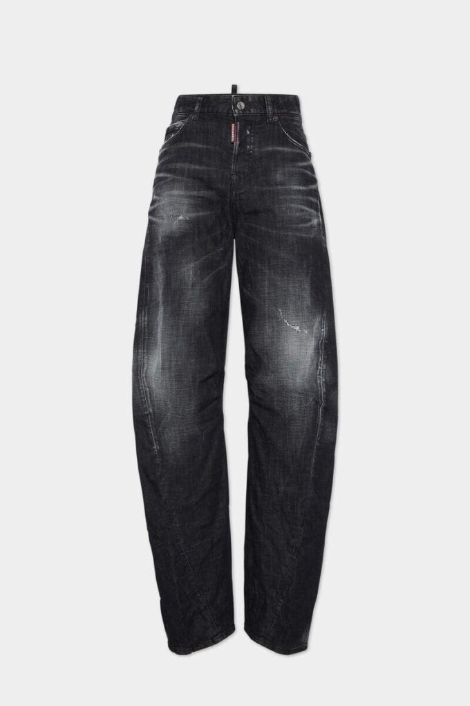 Svartvaskede D2 Twisted-Jeans