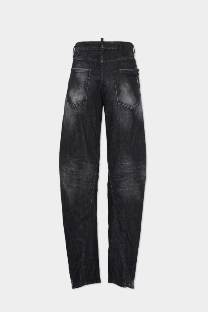 Svartvaskede D2 Twisted-Jeans