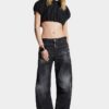 Svartvaskede D2 Twisted-Jeans