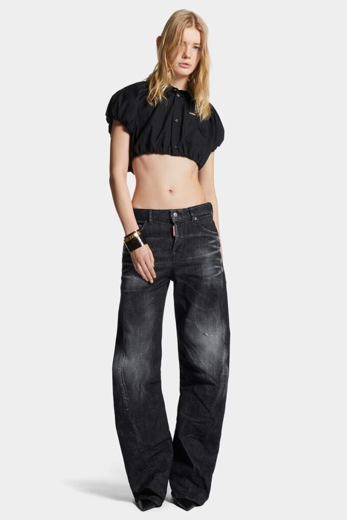 Svartvaskede D2 Twisted-Jeans