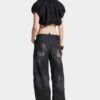 Svartvaskede D2 Twisted-Jeans