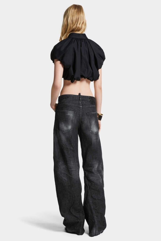 Svartvaskede D2 Twisted-Jeans