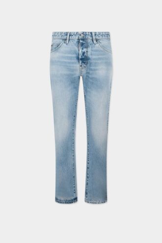 Teddy-Jeans med lys Diagonale-vask