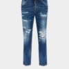 Teddy-jeans med middels slitt vask