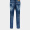 Teddy-jeans med middels slitt vask