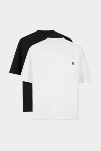 Twin Pack med T-skjorter med løs passform og vendbar design