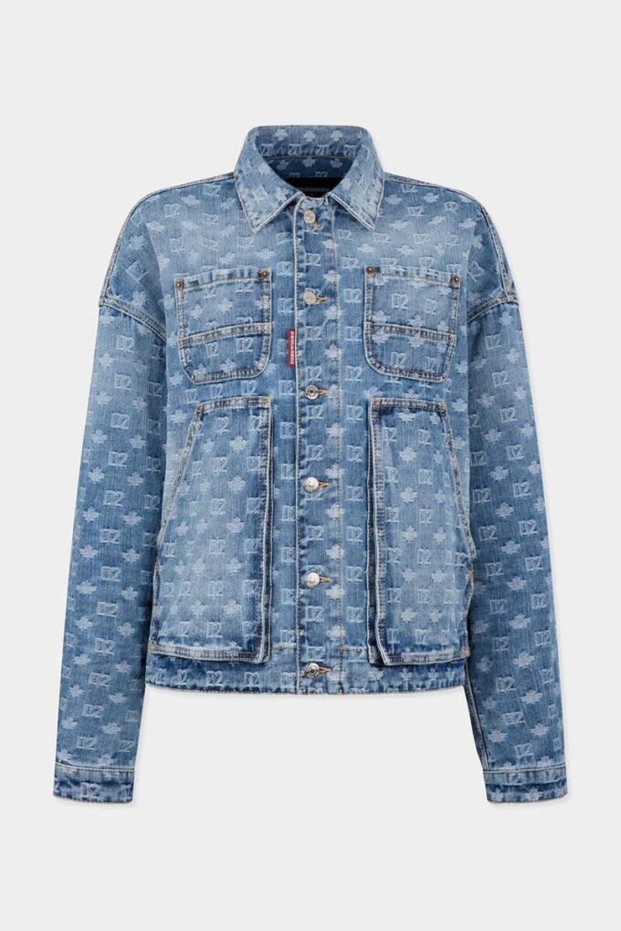 Unisex-jeansjakke i lys vask Unisex-jeansjakke i lys vask