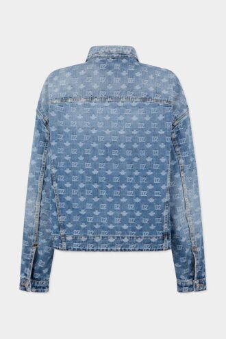 Unisex-jeansjakke i lys vask