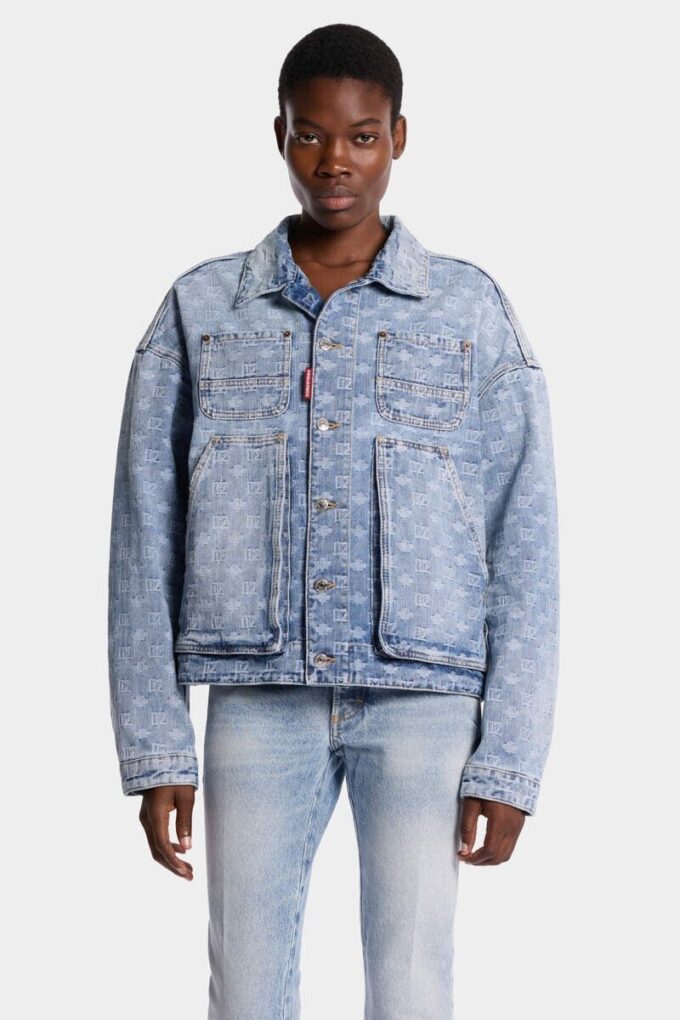 Unisex-jeansjakke i lys vask Unisex-jeansjakke i lys vask