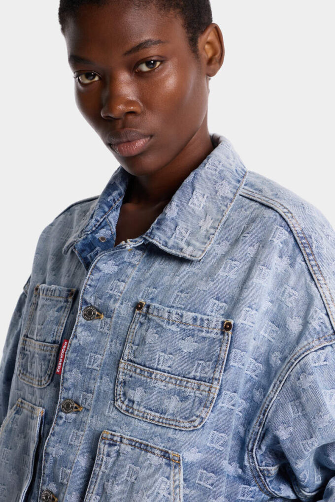 Unisex-jeansjakke i lys vask Unisex-jeansjakke i lys vask