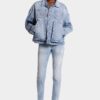 Unisex-jeansjakke i lys vask Unisex-jeansjakke i lys vask