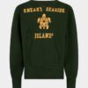 Vintagefarget, lang og slank passform med rund hals