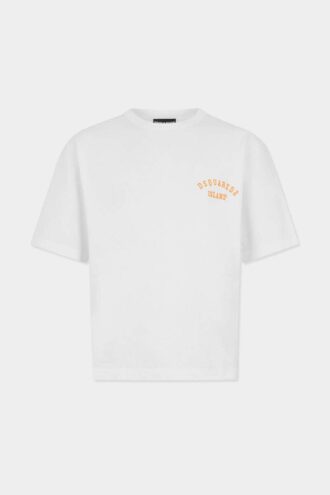 Vintagefarget T-skjorte med løs passform