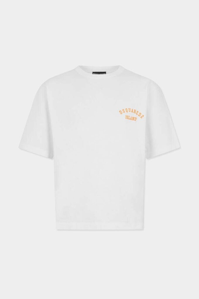 Vintagefarget T-skjorte med løs passform