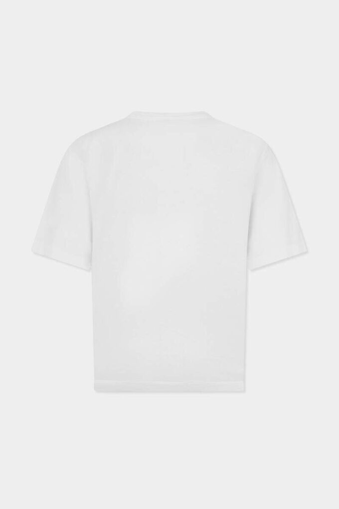 Vintagefarget T-skjorte med løs passform