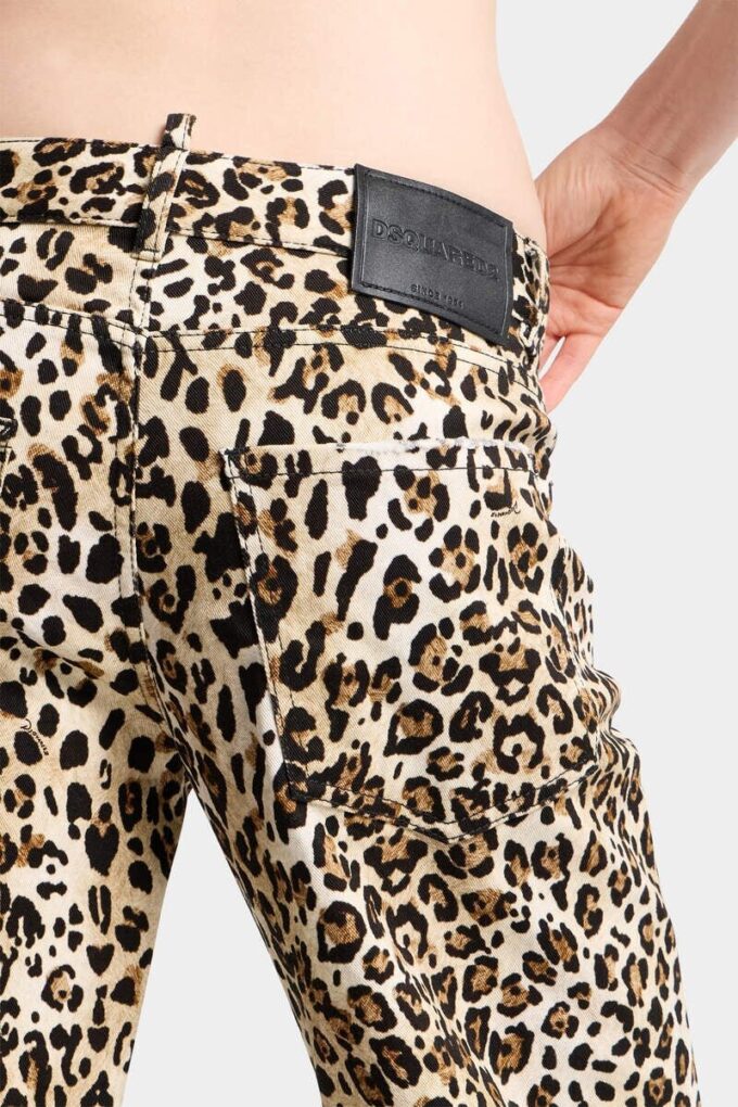 Wild2-jeans med trykk og løs passform